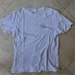 Vans White with Pink logo Short Sleeve Men's Tee XL
